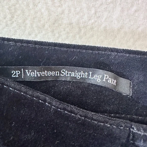 Talbots Black Velvet Petite Pants - Picture 4 of 5
